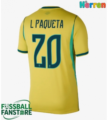 Brasilien Lucas Paqueta #20 Replik Heimtrikot WM 2026 Kurzarm